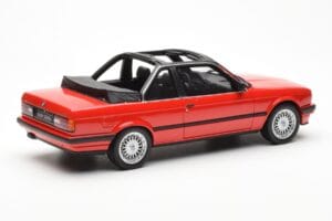 BMW 325i E30 Baur Raudonas Metallic Otto 1:18 OT767 Derva - nuotrauka 2 iš 6