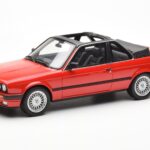 BMW 325i E30 Baur Raudonas Metallic Otto 1:18