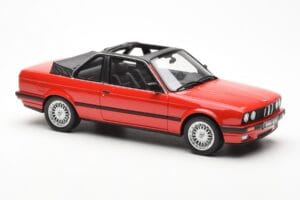 BMW 325i E30 Baur Raudonas Metallic Otto 1:18 OT767 Derva - nuotrauka 4 iš 6