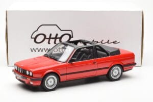 BMW 325i E30 Baur Raudonas Metallic Otto 1:18 OT767 Derva - nuotrauka 6 iš 6