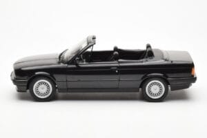 BMW 325i E30 Kabrioletas Juodas Metalinis Norev 1:18 183211 Metalas - nuotrauka 3 iš 6