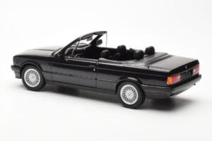 BMW 325i E30 Kabrioletas Juodas Metalinis Norev 1:18 183211 Metalas - nuotrauka 5 iš 6