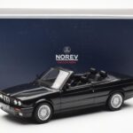 BMW 325i E30 Kabrioletas Juodas Metalinis Norev 1:18 - image 6 of 6