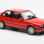 BMW 325i E30 Raudonas Norev 1:18 - image 4 of 6