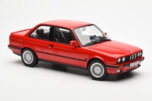 BMW 325i E30 Raudonas Norev 1:18 183202 Metalas - nuotrauka 4 iš 6