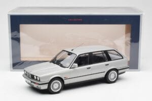 BMW 325i E30 Touring Sidabrinis Norev 1:18 183216 Metalas - nuotrauka 6 iš 6