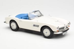 BMW 507 Roadster Baltas Norev 1:18 183232 Metalas - nuotrauka 4 iš 6