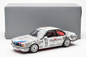 BMW 635 CSi E24 #11 D. Quester / M. Tassin / M. Heger 24 Hours of Spa 1986 AUTOart 1:18 80430145826 Metalas - nuotrauka 8 iš 8