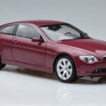 BMW 645Ci E63 Tamsiai Raudonas Kyosho 1:18 08701CR Metalas - image 5 of 7