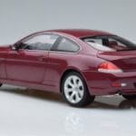 BMW 645Ci E63 Tamsiai Raudonas Kyosho 1:18 08701CR Metalas - image 6 of 7