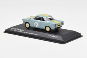 BMW 700 Sport #64 Hulbusch / Stausberg 12 Hours of Nurburgring 1961 Minichamps 1:43 400612364 Metalas - nuotrauka 3 iš 4