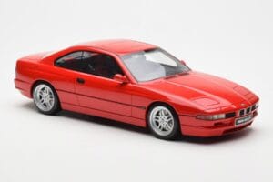 BMW 850 CSi E31 Raudonas Otto 1:18 OT158 Derva - nuotrauka 4 iš 6