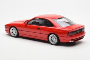BMW 850 CSi E31 Raudonas Otto 1:18 OT158 Derva - nuotrauka 5 iš 6