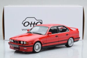 BMW Alpina B10 E34 Biturbo Raudonas Otto 1:18 OT648 Derva - nuotrauka 6 iš 6