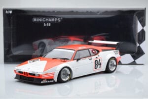 BMW M1 Equipe Dominique Lacaud #84 H. Stuck / Burger / D. Lacaud 24 Hours of Le Mans 1980 Minichamps 1:18 155802984 Metalas - nuotrauka 6 iš 6