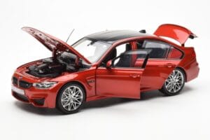 BMW M3 Competition F80 Sakhir Oranžinis Norev 1:18 80432411553 Metalas - nuotrauka 2 iš 8