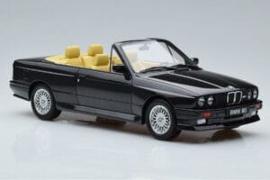 BMW M3 E30 Kabrioletas Juodas Otto 1:18 OT1012 Derva - nuotrauka 4 iš 6