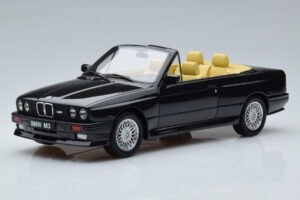 BMW M3 E30 Kabrioletas Juodas Otto 1:18
