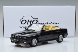BMW M3 E30 Kabrioletas Juodas Otto 1:18 OT1012 Derva - nuotrauka 6 iš 6