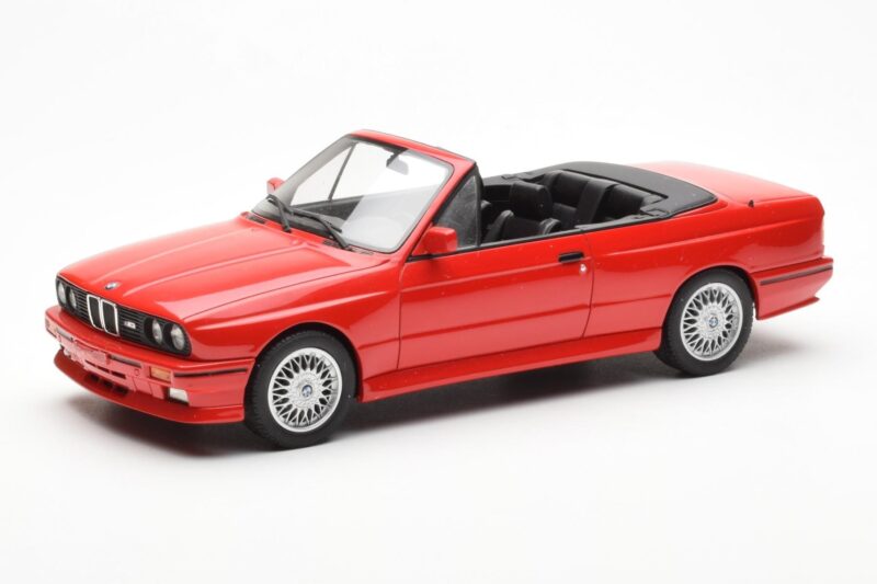 BMW M3 E30 Kabrioletas Raudonas Otto 1:18