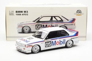 BMW M3 E30 #5 P. Brock Mobil ATCC 1988 AUTOart 1:18 88845 Metalas - nuotrauka 8 iš 8
