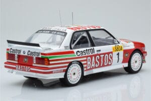 BMW M3 E30 Bastos #1 R. Ravaglia / E. Pirro / E. Van de Poele 24 Hours of Spa 1991 IXO 1:18 18RMC081A Metalas - nuotrauka 2 iš 6