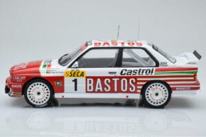 BMW M3 E30 Bastos #1 R. Ravaglia / E. Pirro / E. Van de Poele 24 Hours of Spa 1991 IXO 1:18 18RMC081A Metalas - nuotrauka 3 iš 6