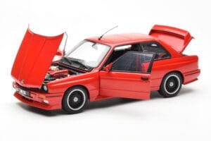 BMW M3 E30 Sport Evolution Cecotto Edition Raudonas AUTOart 1:18 70566 Metalas - nuotrauka 2 iš 8