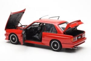 BMW M3 E30 Sport Evolution Cecotto Edition Raudonas AUTOart 1:18 70566 Metalas - nuotrauka 5 iš 8