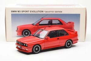 BMW M3 E30 Sport Evolution Cecotto Edition Raudonas AUTOart 1:18 70566 Metalas - nuotrauka 8 iš 8