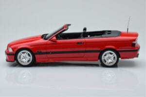 BMW M3 E36 Kabrioletas Raudonas Otto 1:18 OT1048 Derva - nuotrauka 3 iš 6