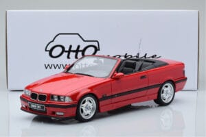 BMW M3 E36 Kabrioletas Raudonas Otto 1:18 OT1048 Derva - nuotrauka 6 iš 6