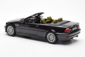 BMW M3 E46 Kabrioletas Juodas Kyosho 1:18 80430024431 Metalas - nuotrauka 7 iš 8
