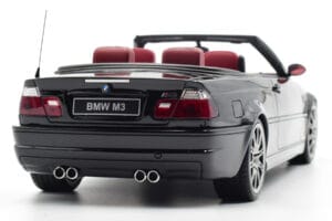 BMW M3 E46 Kabrioletas Juodas Otto 1:18 OT380 Derva - nuotrauka 7 iš 9
