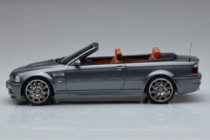BMW M3 E46 Kabrioletas Pilkas Otto 1:18 OT1006 Derva - nuotrauka 3 iš 6