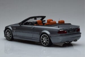 BMW M3 E46 Kabrioletas Pilkas Otto 1:18 OT1006 Derva - nuotrauka 5 iš 6