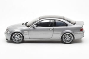BMW M3 E46 CSL Pilkas Kyosho 1:18 80430302734 Metalas - nuotrauka 4 iš 8