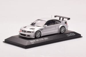 BMW M3 E46 GTR Street Sidabrinis Minichamps 1:43 403012105 Metalas - nuotrauka 2 iš 4