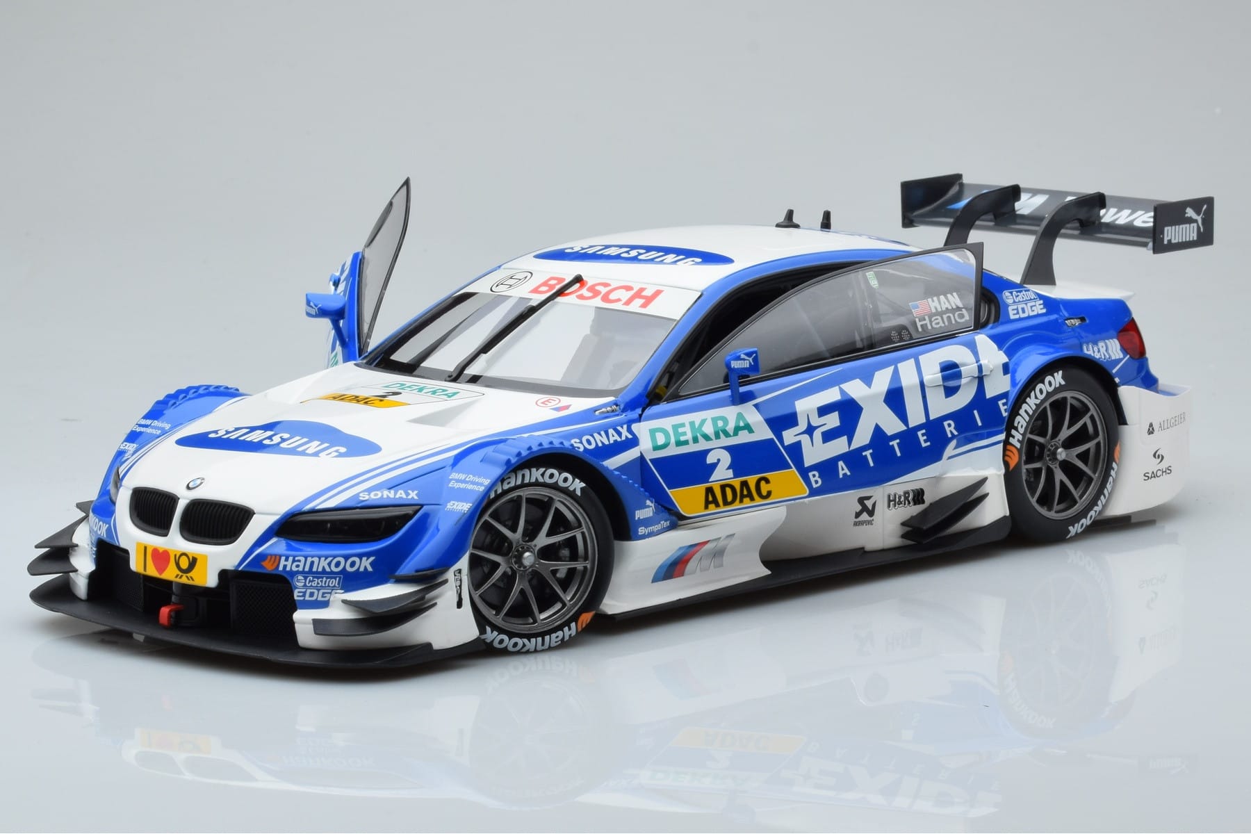 BMW M3 #2 BMW Team RMG A.J. Hand DTM 2012 Minichamps 1:18 100122202 Metalas - nuotrauka 2 iš 8