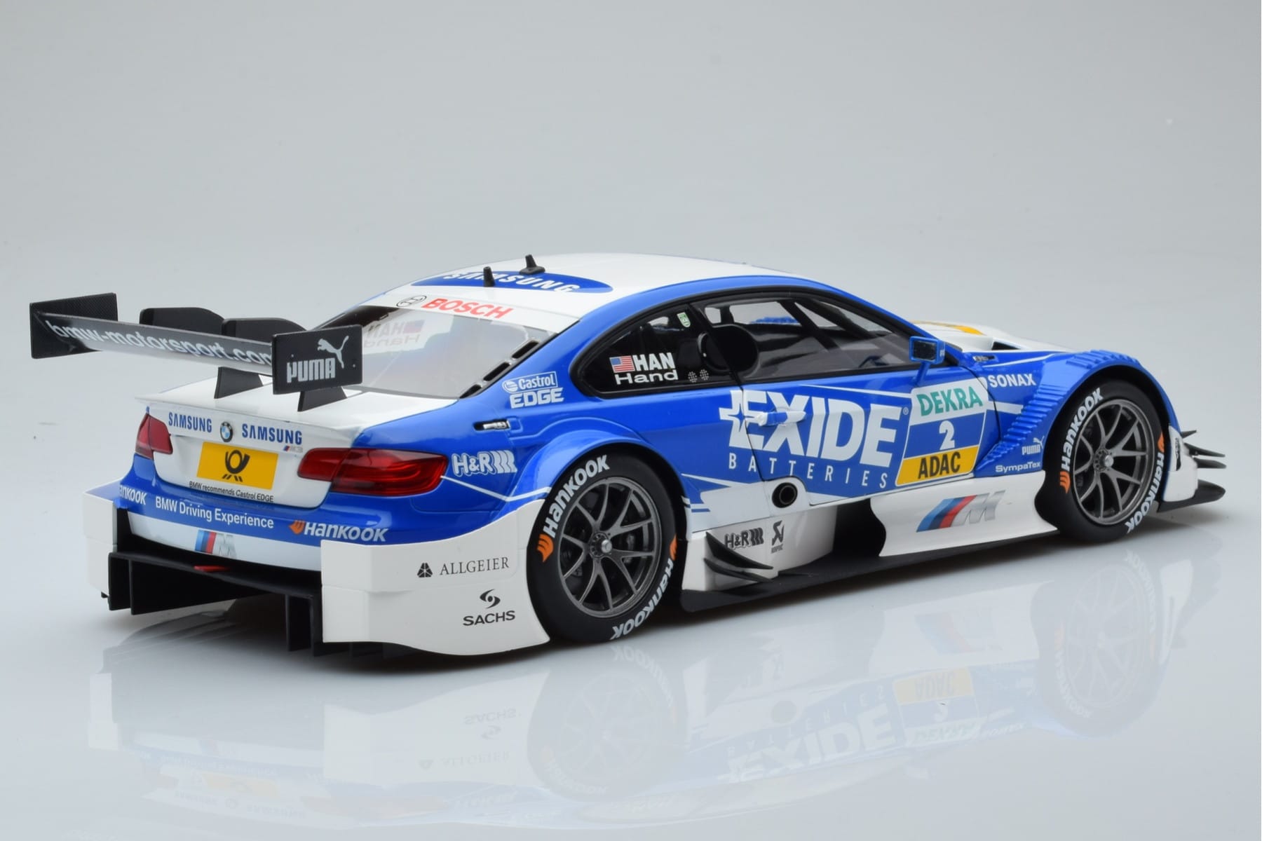 BMW M3 #2 BMW Team RMG A.J. Hand DTM 2012 Minichamps 1:18 100122202 Metalas - nuotrauka 3 iš 8