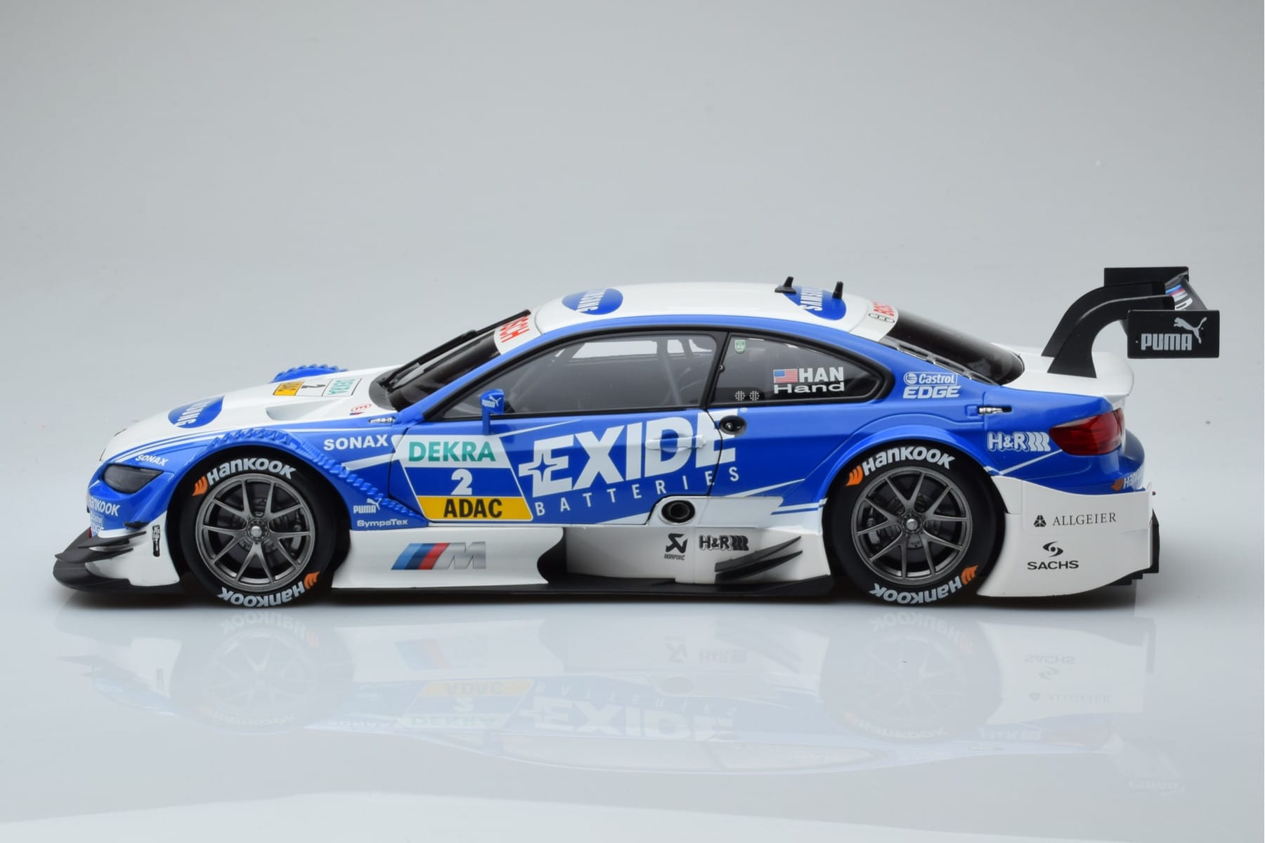 BMW M3 #2 BMW Team RMG A.J. Hand DTM 2012 Minichamps 1:18 100122202 Metalas - nuotrauka 4 iš 8