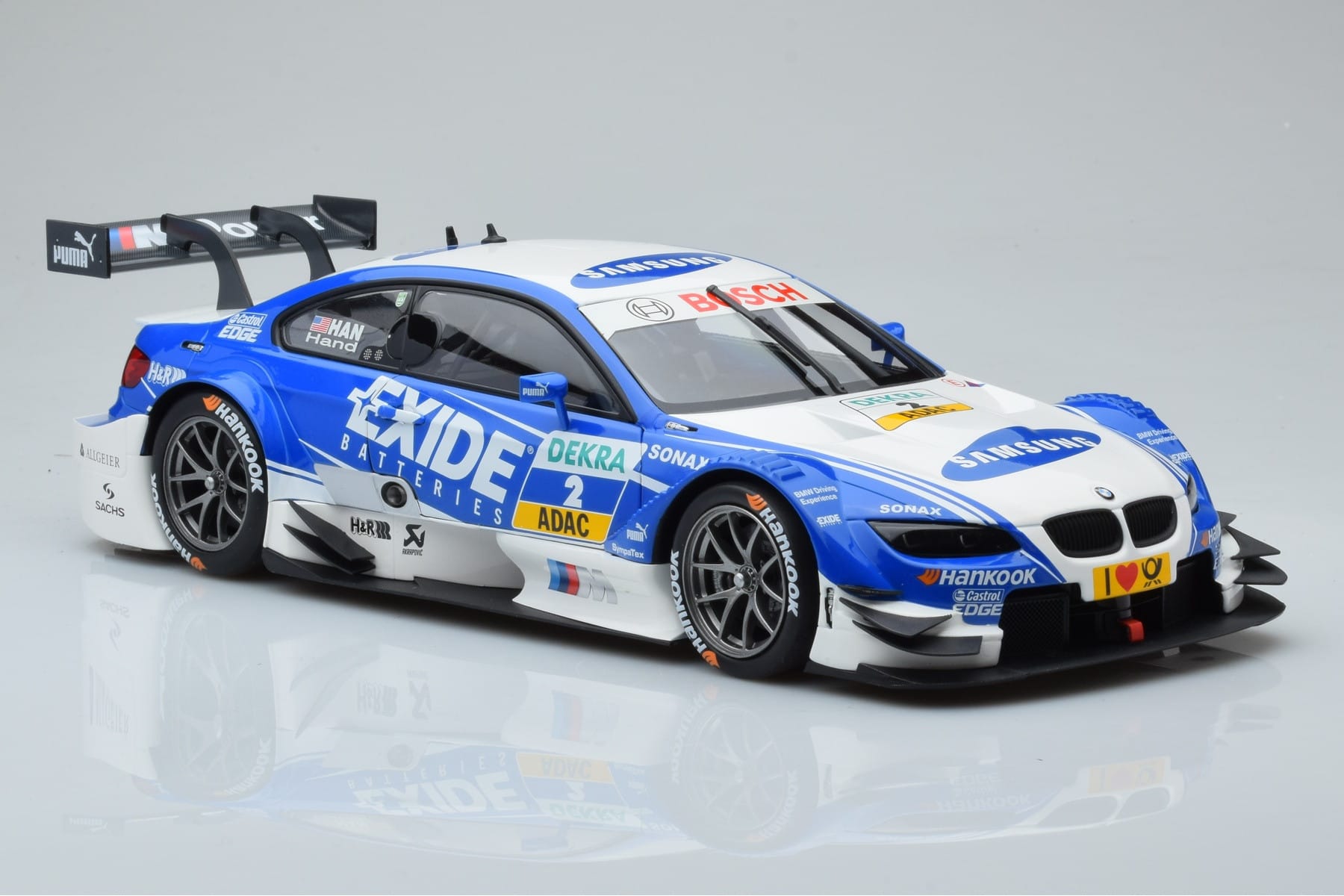 BMW M3 #2 BMW Team RMG A.J. Hand DTM 2012 Minichamps 1:18 100122202 Metalas - nuotrauka 5 iš 8