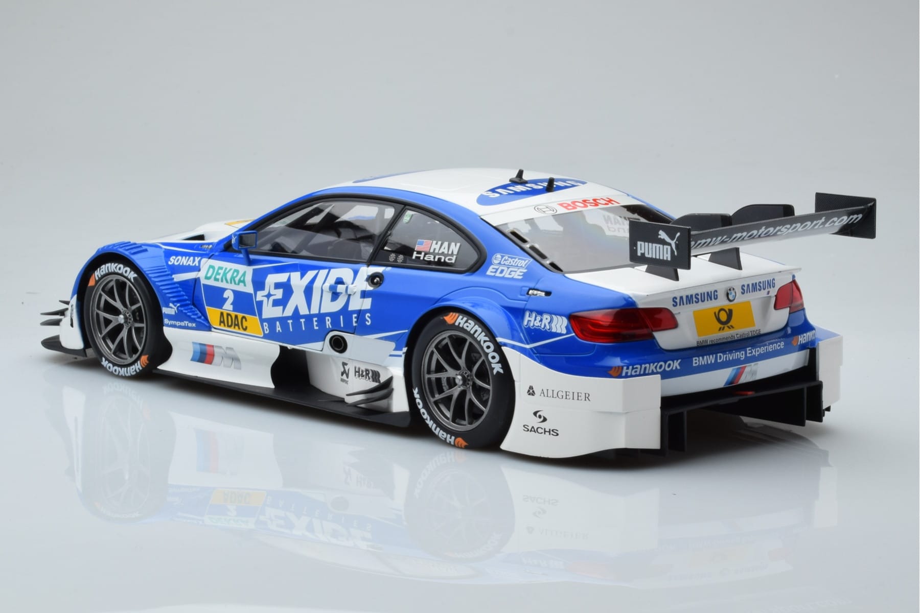 BMW M3 #2 BMW Team RMG A.J. Hand DTM 2012 Minichamps 1:18 100122202 Metalas - nuotrauka 6 iš 8