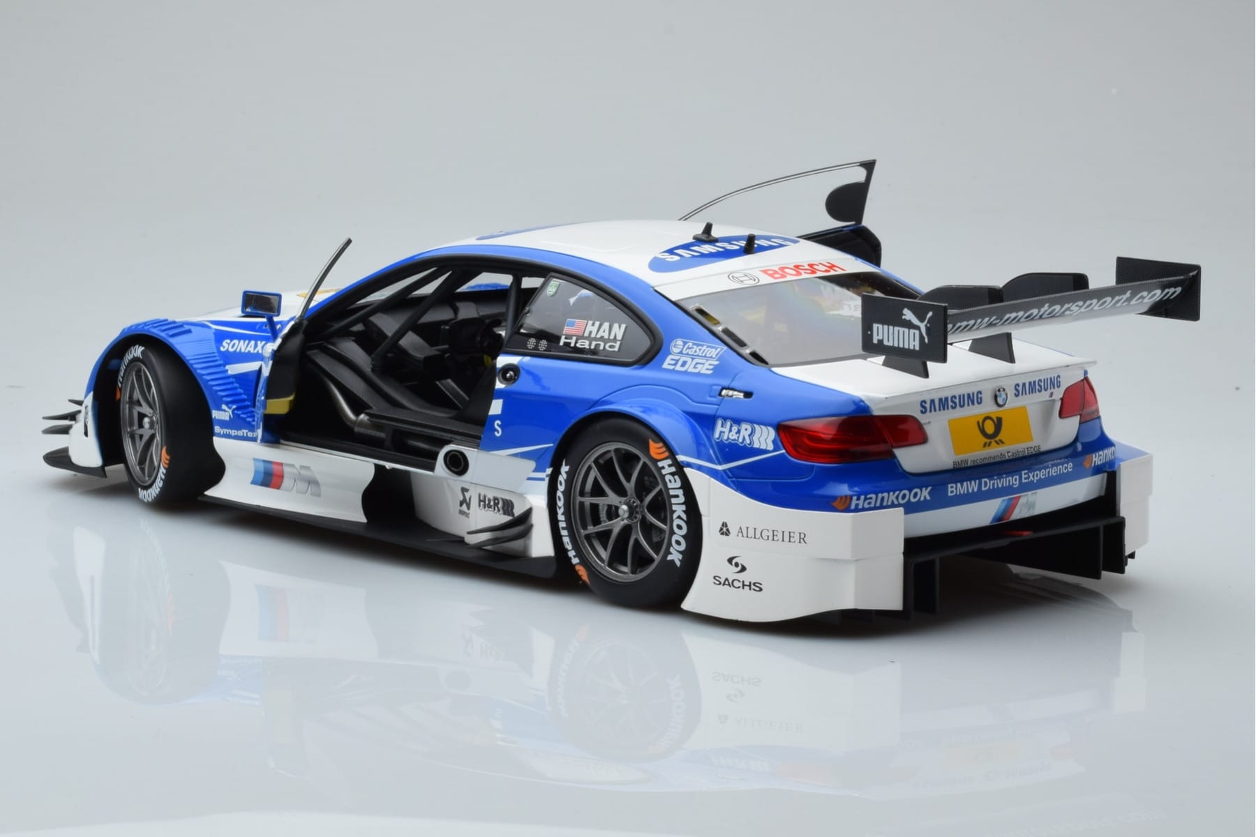 BMW M3 #2 BMW Team RMG A.J. Hand DTM 2012 Minichamps 1:18 100122202 Metalas - nuotrauka 7 iš 8