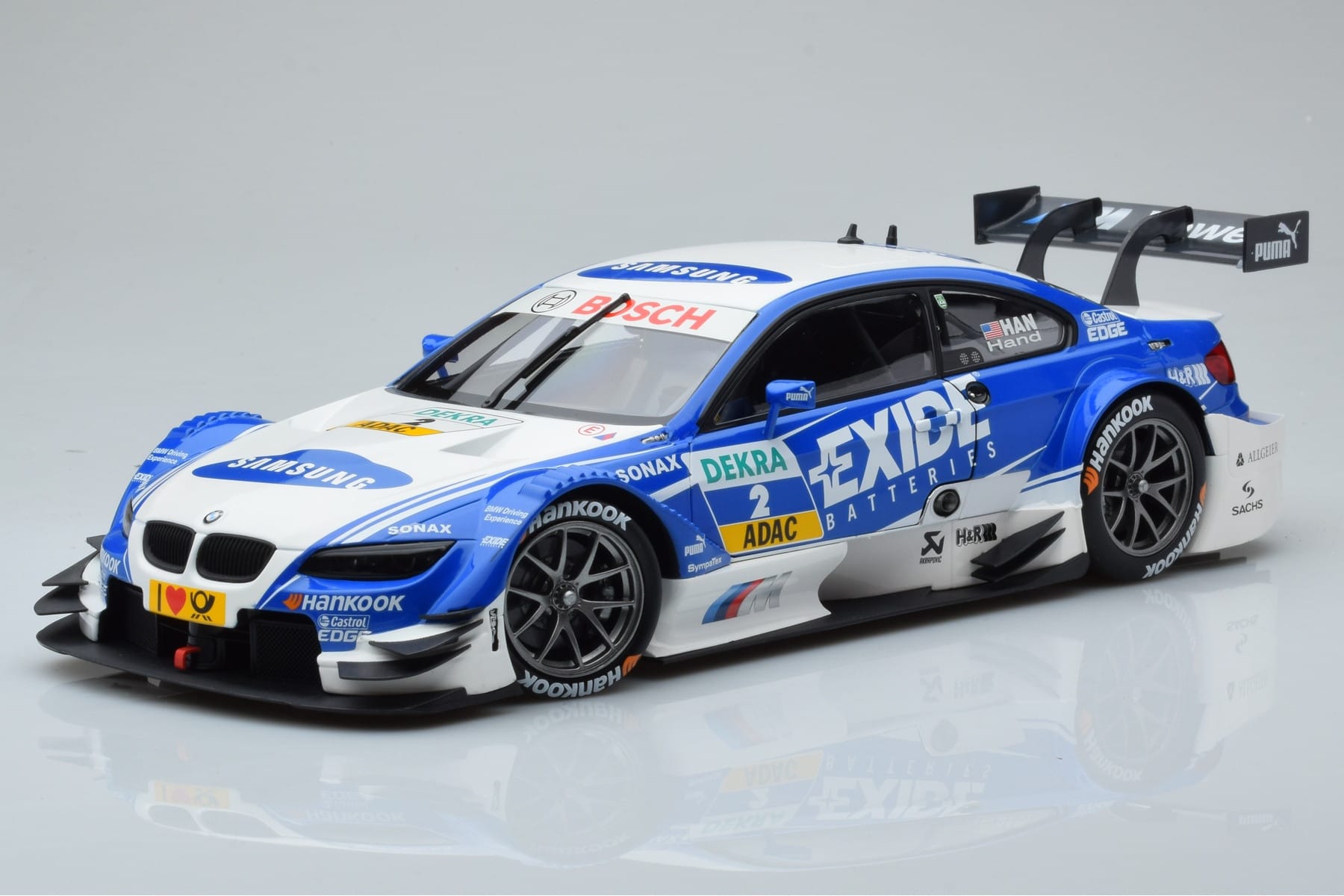 BMW M3 #2 BMW Team RMG A.J. Hand DTM 2012 Minichamps 1:18 100122202 Metalas