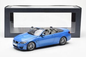 BMW M4 F83 Kabrioletas Yas Marina Mėlynas Paragon 1:18 80432339612 Metalas - nuotrauka 8 iš 8