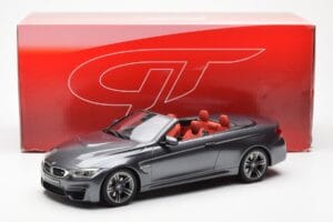 BMW M4 F83 Kabrioletas Pilkas GT Spirit 1:18 GT081 Derva - nuotrauka 6 iš 6