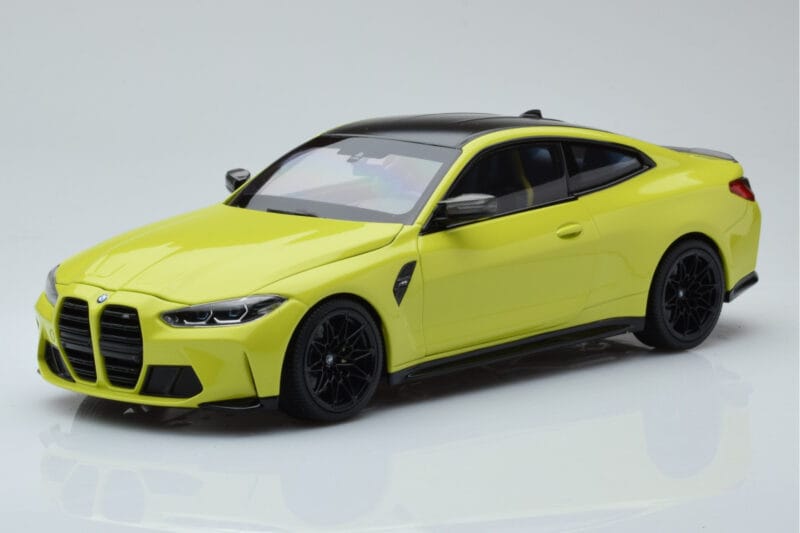 BMW M4 G82 Geltonas Pardavėjo Leidimas Minichamps 1:18