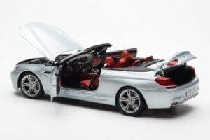 BMW M6 F12 Kabrioletas Silverstone Sidabrinis II Paragon 1:18 80432253656 Metalas - nuotrauka 5 iš 8
