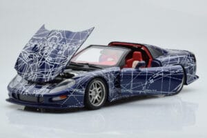 Chevrolet Callaway C12 Corvette MUKO Artcar AUTOart 1:18 71014 Metalas - nuotrauka 2 iš 9